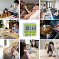 Digital Kitchen Countdown Timer - 24 Hours Large Display Count up down Timer Clock with Alarm Magnetic for Cooking Classroom Activity Yoga and Study.