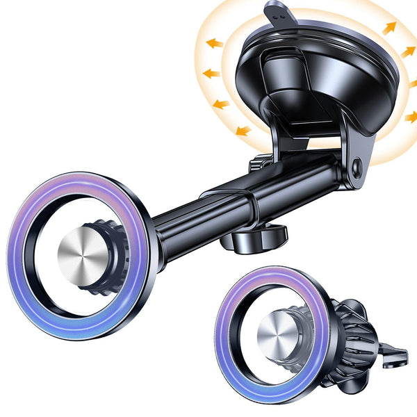 For Magsafe Car Mount? Windshield + Vent + Dash ? Magnetic Phone Holder for Car Phone Holder Mount Cell Phone Holders for Your Car Truck Suction