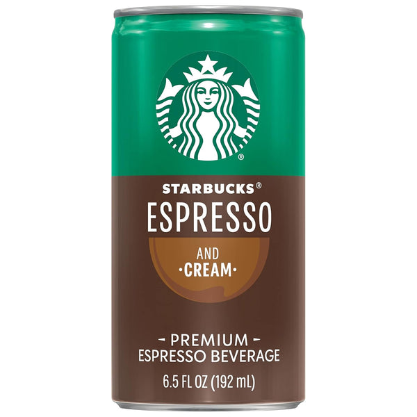 Starbucks - RTD Coffee Espresso and Cream, 6.5Oz Cans (12 Pack) (Packaging May Vary)