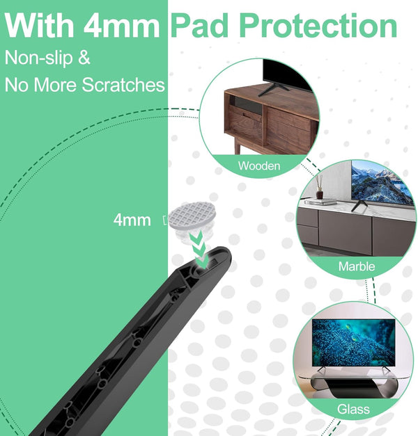 TV Legs for TCL Roku TV Stand Legs 32" 40" 43" 49" 50" 55" 32S301 32S305 32S321 32S325 32S330 40S305 43S325 43S421 43S425 49S423 49S321 50S423