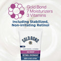 Gold Bond Age Renew Retinol Overnight Body & Face Lotion, with Retinol & Peptide Complex, for Dry Skin, 7 Oz.