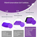 Gel Seat Cushion for Long Sitting, Double Thick Office Desk Home Wheelchair Seat Cushions for Back Hip Sciatica Tailbone Pain Sore Pressure