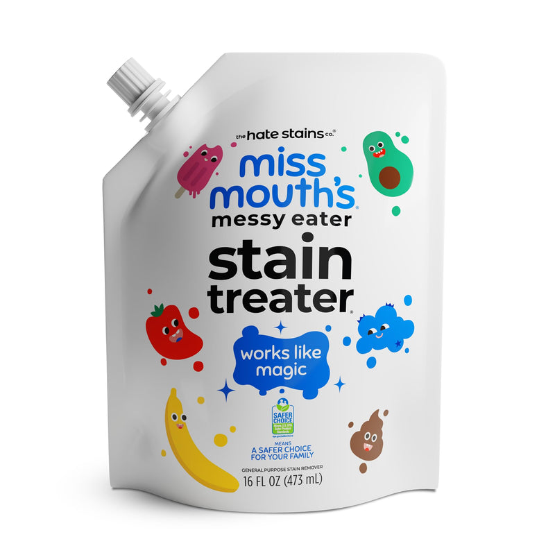 Miss Mouth'S Messy Eater Stain Treater - 16Oz Refill - Newborn & Baby Essentials - No Dry Cleaning Food, Grease, Coffee off Laundry, Underwear, Fabric