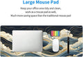 Abstract Marble Gaming Mouse Pad XL, Large Non Slip Rubber Mousepad, Stitched Edges Mouse Pads, Long Extended Mouse Pad,31.5'' X 11.8