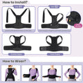 Back Brace for Women Men Posture Corrector Improve Posture Lumbar Support Shoulder Lower Upper Back Pain Relief