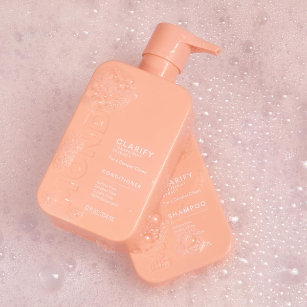 MONDAY HAIRCARE Clarify Shampoo and Conditioner Set 12 Oz for Oily Hair Made with Grapefruit Extract, Coconut Oil, Shea Butter, Vitamin E and