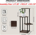 AZERPIAN Plant Stand 4 Tier Indoor Metal Flower Shelf for Multiple Plants Corner Tall Flower Holders for Patio Garden Living Room Balcony Bedroom,