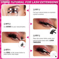 Fowendia Lash Clusters Kit Fluff 80D 100D Individual Lashes D Curl Cluster Eyelash Extensions 10-18mm DIY Lash Extension Kit Lash Bond and Seal