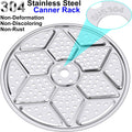 2-Pack 11" Pressure Canner Rack + Cotton Jars Mat, 304 Stainless Steel Cooking Rack, 11 Inch Canning Rack Replacement for Presto All-American and