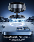 Vacuum Magnetic Phone Holder for Car,Suction Cup Phone Mount,Foldable Vacuum Magnetic Phones Stand,Magnet Car Mount for All Smartphones & All