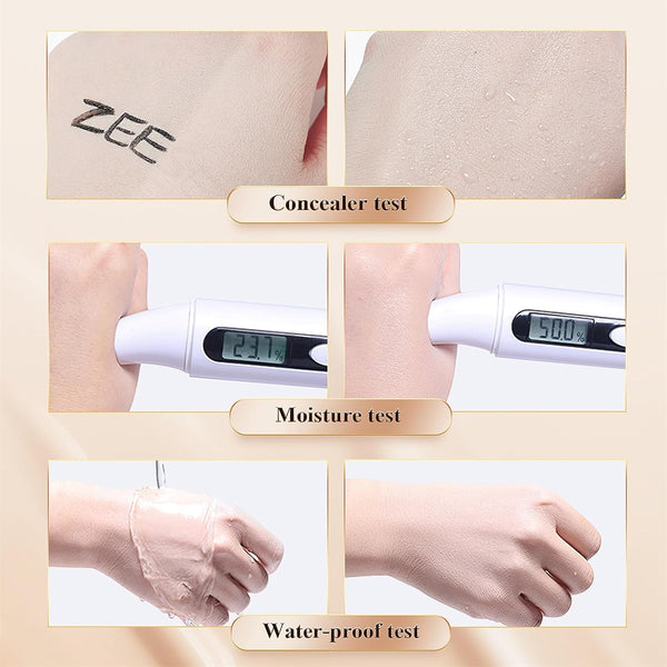 Mushroom Head Air Cushion CC Cream - BB Cream Face Makeup Foundation for Mature Skin Moisturizing Concealer Brighten Long-Lasting, Even Skin Tone
