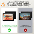 Moko Case Fits All-New Amazon Kindle Fire HD 10 & 10 plus Tablet (13Th/11Th Generation, 2023/2021 Release) 10.1" - Slim Folding Stand Cover with