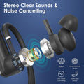 Bluetooth Headset with Microphone, Wireless Earpiece with Charging Case for Cellphones, PC, Single Ear Headset with Mute for Trucker Driver,