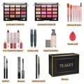 All in One Makeup Kit for Women Full Kit, Includes Eyeshadow,Foundation,Eyeliner,Mascara,Eyebrow Pencil,Contour Stick, Makeup Brush, Makeup