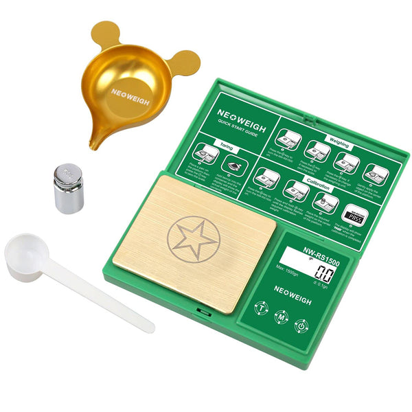 Reloading Scale, Powder Scale for Reloading, 1500 Grains X 0.1 Gn, Digital Powder Scale, Arrow Scale, Archery Scale, 100G by 0.01G, Metal Pan,