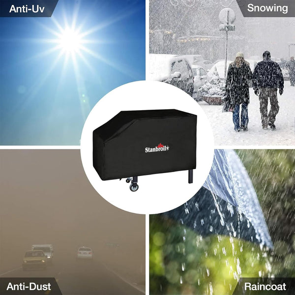 Stanbroil 28" Griddle Cover for Blackstone 2 Burner Grills, 600D Heavy Duty Waterproof Anti-Uv Canvas Flat Top BBQ Cover for Blackstone 28
