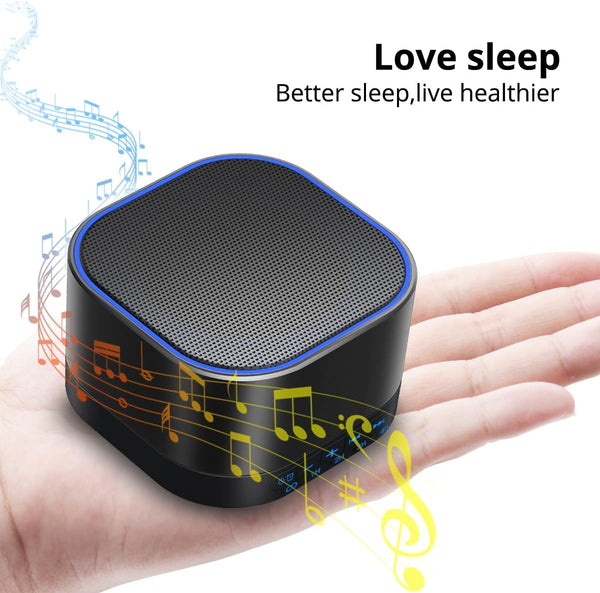 Magicteam Sound Machine White Noise Machine with 20 Non Looping Natural Soothing Sounds Memory Function 32 Levels of Volume Powered by AC or USB