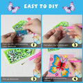 QEUOYSS Diamond Art Kit for Kids with Wooden Frame Art and Crafts for Kids Ages 6-8 -10-12 Easy to DIY Diamond Art for Kids and Adult Beginners