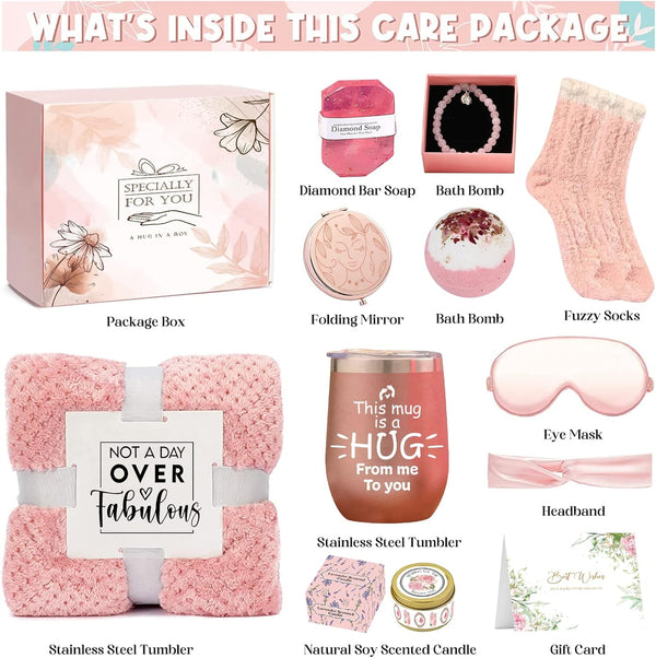 Gifts for Mom from Son Daughter, Gifts Basket for Women, Self Care Gifts for Women Birthday Gifts Care Package Relaxing Spa Gifts for Mom Friend