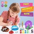 Nicmore Kids Sea Shell Art & Crafts: Glow in the Darkness Painting Kits Crafts for Age 4-6 4-8 8-12 Gift for Boys Girls Art Supplies Activities