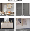 Glossy Gold Peel and Stick PVC Molding Trim, Flexible DIY Wall Accent Strip for Mirror Frame, Cabinet, Edges & Borders and Tiles (394''L X 0.8''W)