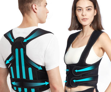 KD Back Brace Posture Corrector - Full Support for Women and Men - Straighten Shoulders, Relieve Upper and Lower Back Pa
