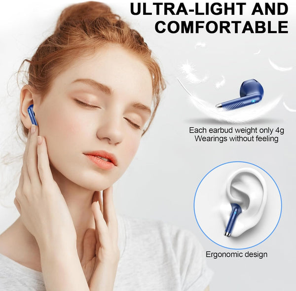 Wireless Earbud Bluetooth 5.3 Headphones with Clear Sound, 40H Playtime, Sport Earbud Touch Control with LED Digital Display, IP7 Waterproof