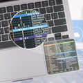 YINOVEEN Design for Mac OS System Keyboard Shortcut Sticker(5 PCS), New Flag for 13-16" Macbook Pro 13/14 /15/16 /Macbook Air 13, Imac 21 24 27