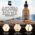 Striking Viking Beard Growth Oil with Biotin - 2 Fl Oz, 1 Pack, Sandalwood - Thickening, Conditioning Biotin Beard Growth Serum for Men with Argan