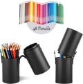 Narwey Makeup Brush Holder Travel Brushes Case Bag Cup Storage Dustproof for Women (Black)