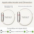 Original Milanese Loop Band Compatible with Apple Watch 38Mm 40Mm 41Mm 42Mm 44Mm 45Mm 46Mm 49Mm - Women & Men Magnetic Closure Adjustable Metal