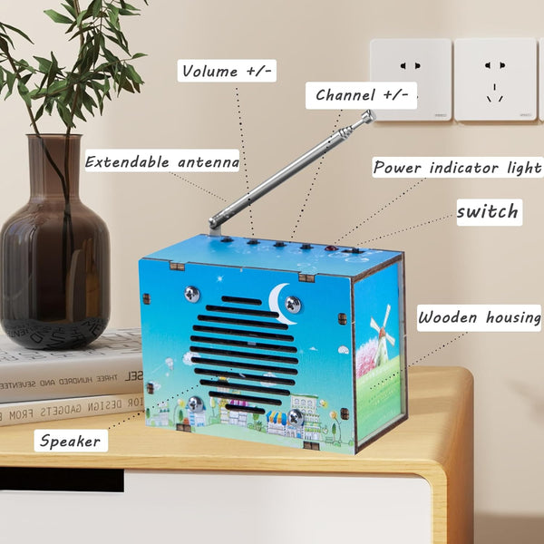 Science Kits for Kids Age 8-12 12-14, STEM Kits for Kids Age 8-10, STEM Toys Build Your Own FM Radio Kit, DIY Electronic Craft Projects Gifts for