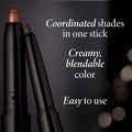 LAURA GELLER NEW YORK Swipe-N-Line Dual-Ended Eyeshadow + Eyeliner - Smokey (Charcoal/Shimmery Gray) - Cream Eyeshadow & Smooth Glide Eyeliner -