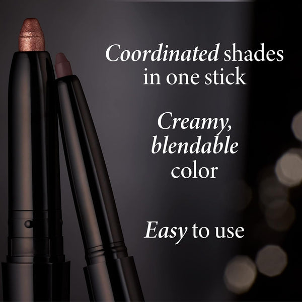 LAURA GELLER NEW YORK Swipe-N-Line Dual-Ended Eyeshadow + Eyeliner - Smokey (Charcoal/Shimmery Gray) - Cream Eyeshadow & Smooth Glide Eyeliner -