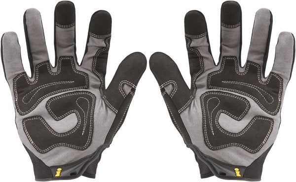 Ironclad General Utility Work Gloves GUG, All-Purpose, Performance Fit, Durable, Machine Washable (1 Pair) Black