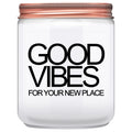 House Warming Gifts New Home, New Home Gifts, Good Vibes Candle, New House Essentials Best Presents for Women Couple Friends - Lavender Candles