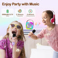 Shinepick Portable Karaoke Machine,Mini Wireless Karaoke Machine,With 2 Microphone,Bluetooth Karaoke Speaker,With Funny Voice,4-12 Years Old