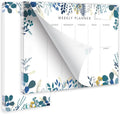 Weekly Planner Notepad Tear off Set of 2 Weekly Calendar Pad 52 Undated to Do List Notepad Sheets Desk Planner Planning Pads Productivity Tracker
