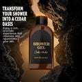 Self Care Gift Set for Men, Bath and Body Spa Gift Baskets for Men, Body & Earth Mens Cedar and Santal Scented Bath Set, Father'S Day Gifts