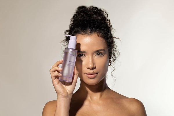 Karuna - Cleansing Oil with Prickly Pear for Clean Skin - Cleanses without Clogging Pores, Oil Based Cleanser, Travel Size Makeup Remover -