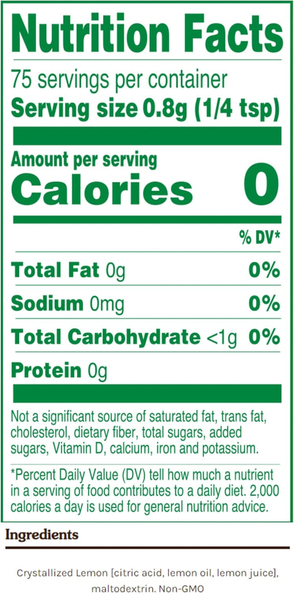 True Lemon Shaker, 2.12 Ounces 60G