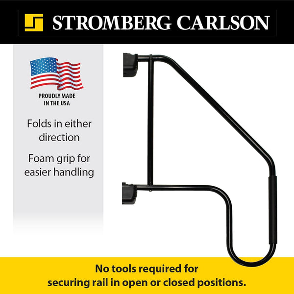 Stromberg Carlson AM-533 Lend-A-Hand Extended Assist Rail - RV Handrail, RV Handle Grab Bar by Door, Camper Hand Rail, RV Step Handrail, Trailer