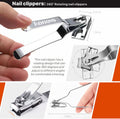Konovo Toenail Clippers for Seniors Thick Toenails, Toe Nail Clippers Adult Thick Nails Long Handle 16Mm Wide Jaw Opening Nail Clippers Heavy Duty
