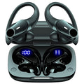 T59 Bluetooth Headphones Wireless Earbuds 72Hrs Playtime Wireless Charging Case Digital Display Sports Ear Buds with Earhook Premium Deep Bass
