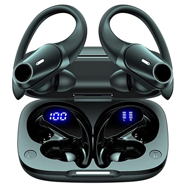 T59 Bluetooth Headphones Wireless Earbuds 72Hrs Playtime Wireless Charging Case Digital Display Sports Ear Buds with Ear