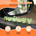 Luminous Frog Car Dashboard Decor, 6PCS Fun Frog Car Dash Decorations Rear View Mirror Ornament Interior Accessories