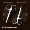 Utopia Care Eyebrow Scissors, Professional Stainless Steel Small Shears for Men and Women, Nose Hair Scissors for Grooming Mustache, Beard,