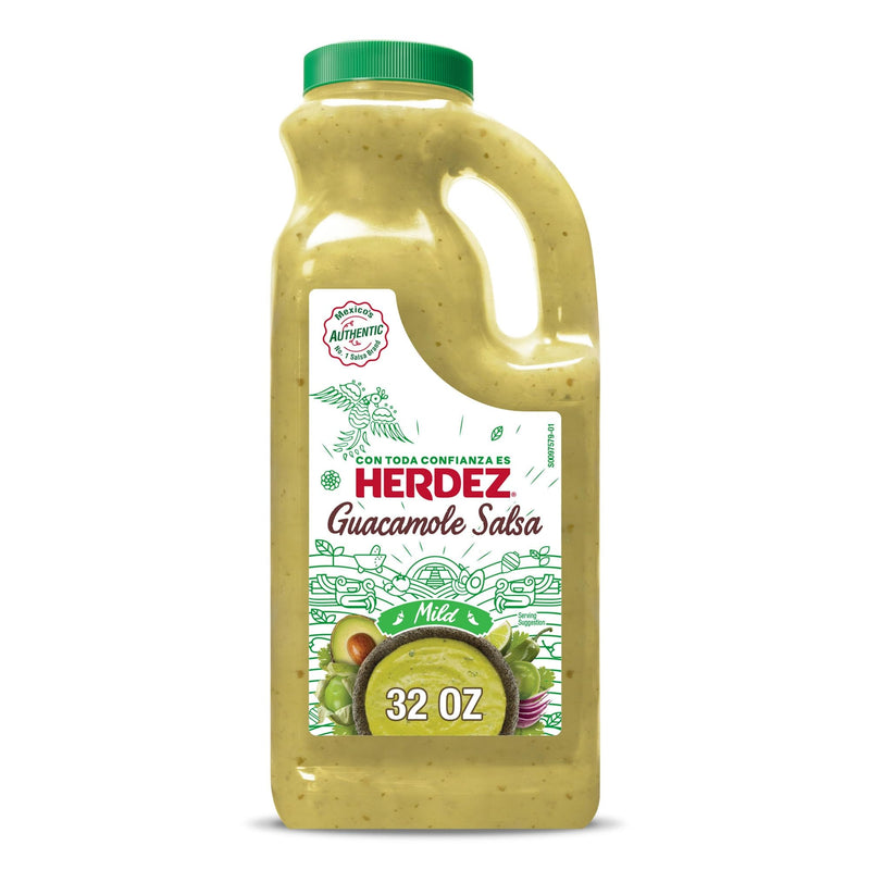HERDEZ Mild Guacamole Salsa Jug, 32 Oz (Pack of 1)