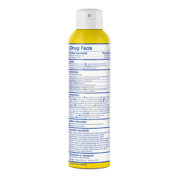 Mustela Baby Mineral Sunscreen Spray SPF 50 Broad Spectrum - Body Sun Spray for Sensitive Skin - Water Resistant & Fragrance Free - 6 Fl.Oz.