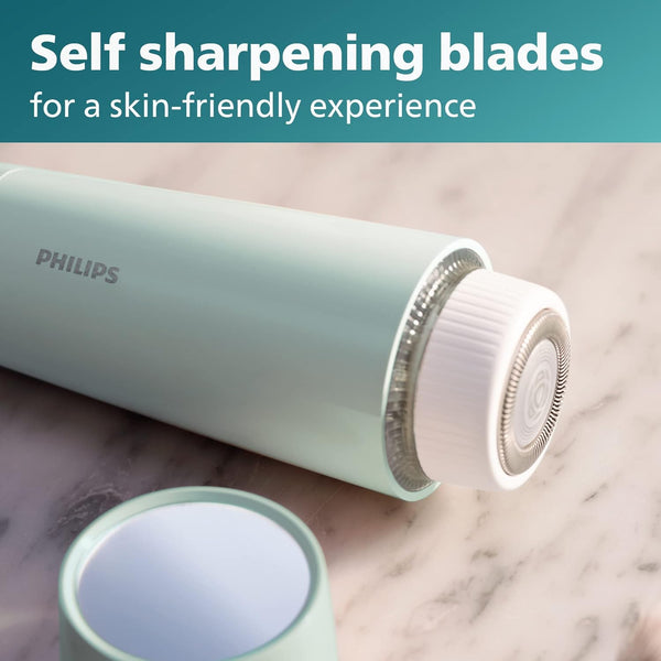 Philips Beauty Series 5000 Electric Shaver and Personal Groomer for Women, Cordless & Compact, Hypoallergenic Head, Gentle & Quick Hair Removal